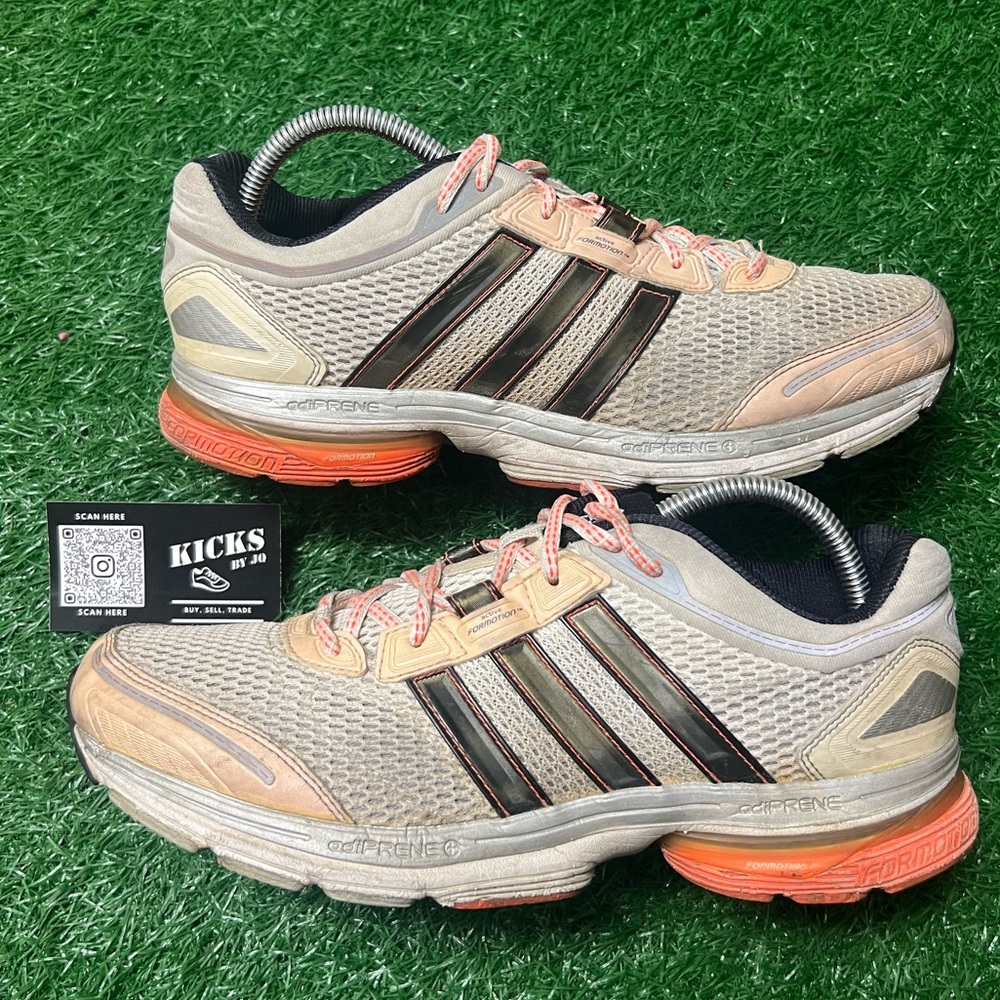 Adidas Adistar Solution 2 Running Shoes White Red Orange Size 9.5 (U42839)